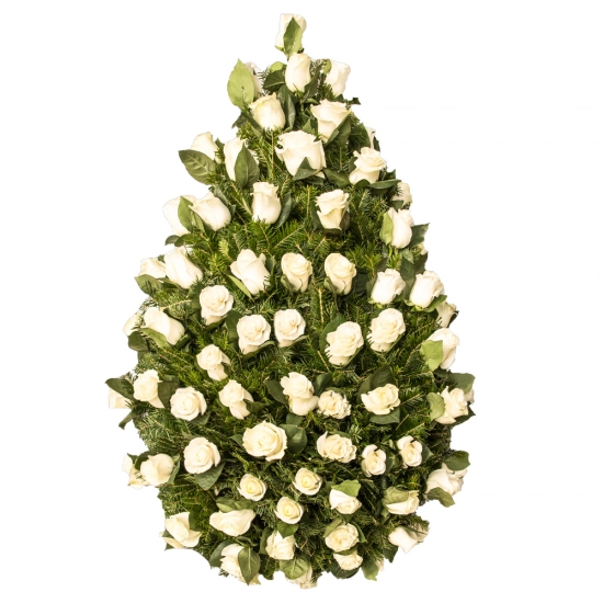 Coroana funerara trandafiri